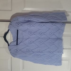 Handmade knitted soft mohair light sweater